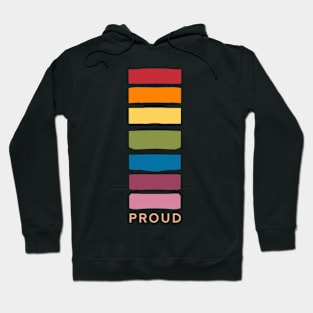 Proud Rainbow Pattern Hand Drawing Hoodie